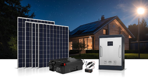 Kit de panneaux solaires abordable avec système de batterie pour un usage quotidien